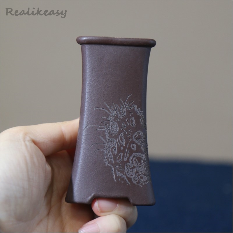 Tagine Clay Pot - Chinese Purple Clay Flower Pot Mini