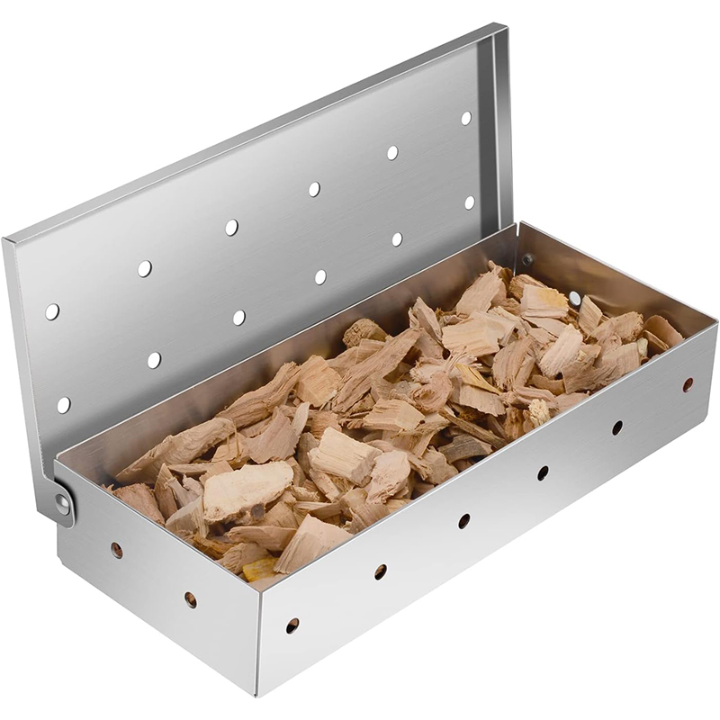 Smoker Box Wood Chip - BBQ Smoker Box Stainless Steel Wood