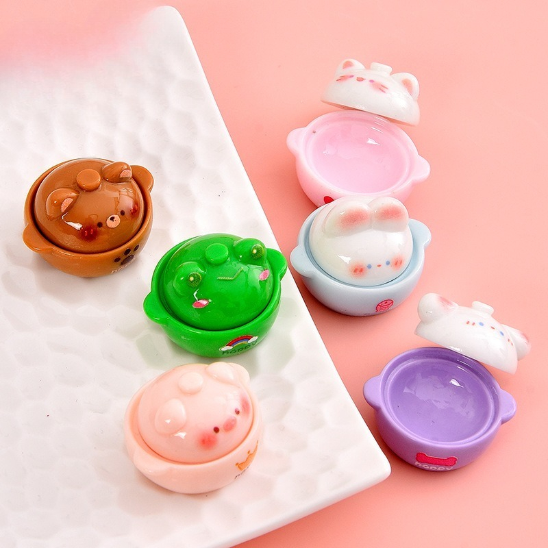 Tagine Clay Pot - 6PCS Animal Clay Pot Resin Charms