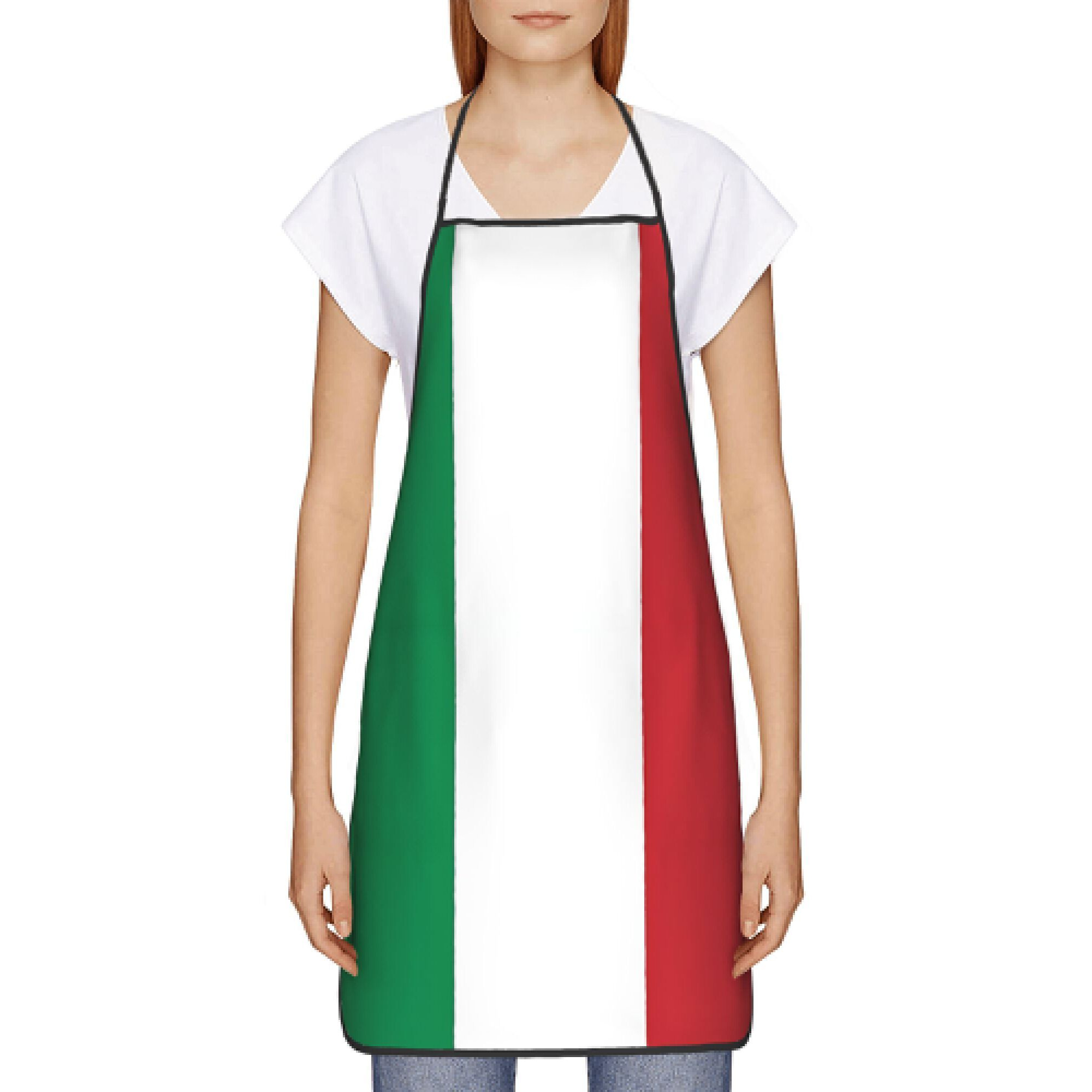 Home Cooking In Italian - 1pc Vintage Style Italian Flag Print