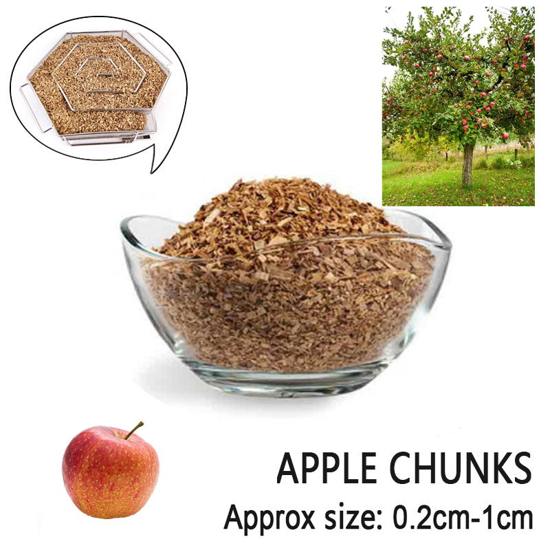 Smoker Box Wood Chip - 125g/bag Apple Cherry Oak Pecan Wood