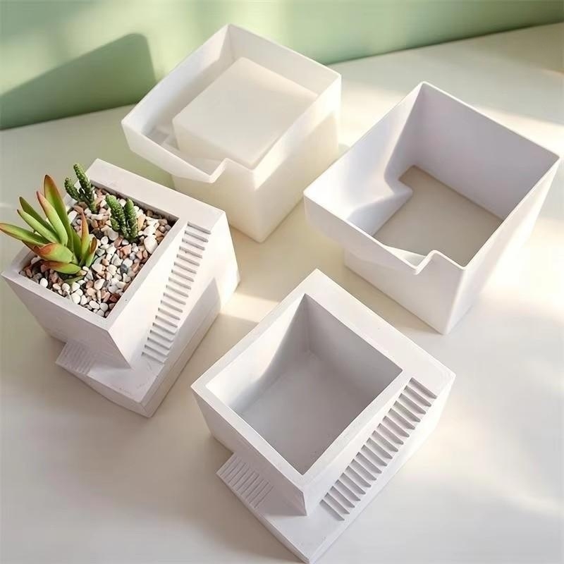 Square Stairs Shape Succulent  - Tagine Clay Pot review and price