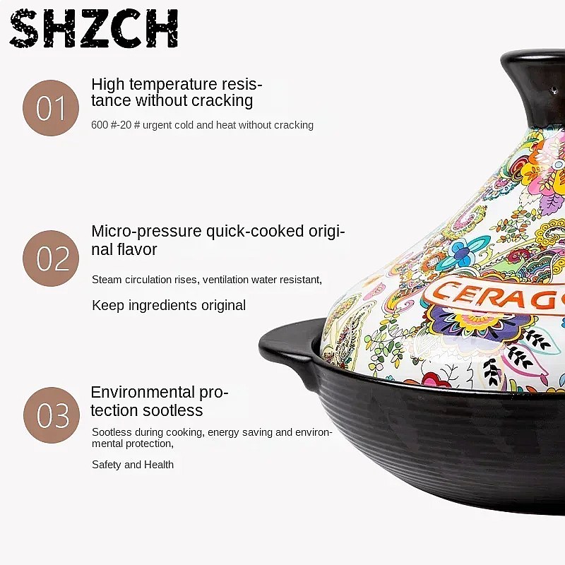 2L Ceramic Tagine Clay Pot Ste - Tagine Clay Pot review and price