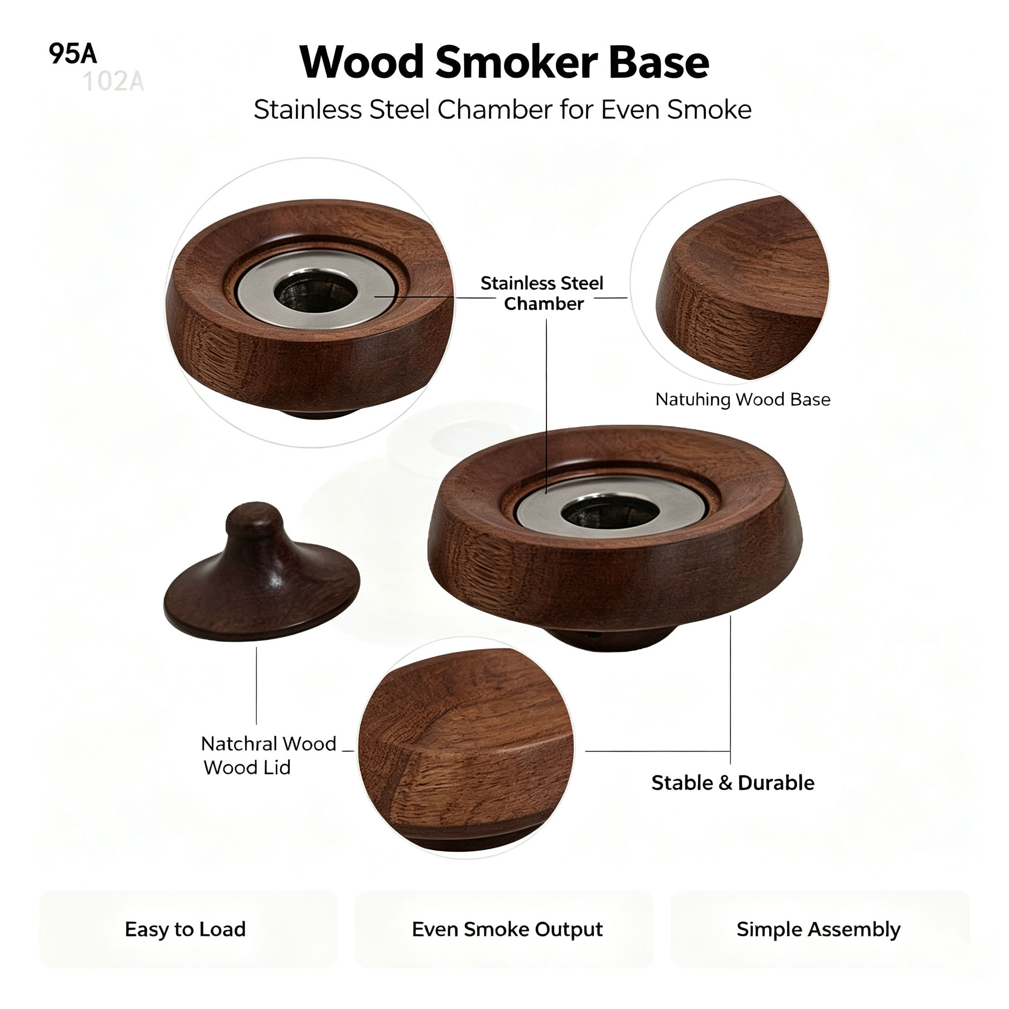 Cocktail Smoker Set Wooden Smo - Smoker Box Wood Chip review and price