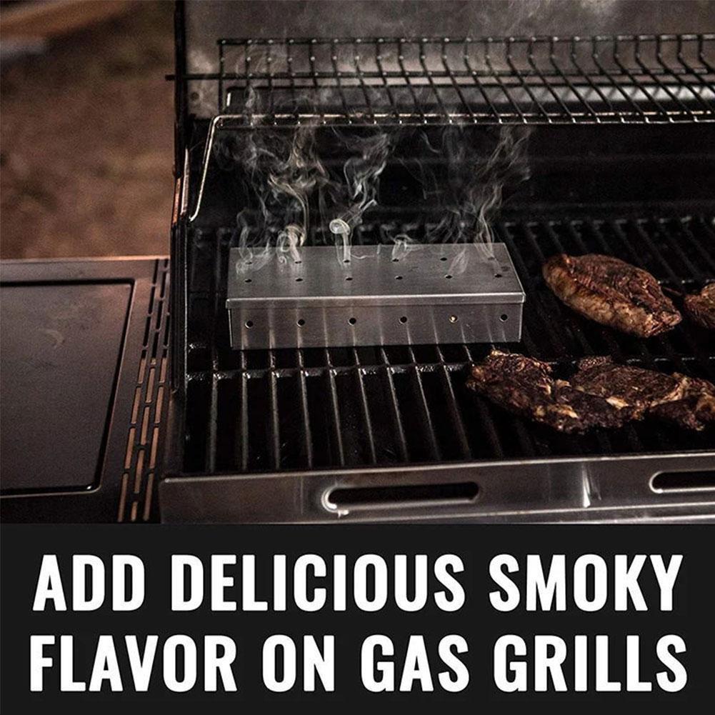 Stainless Steel BBQ Smoker Box - Smoker Box Wood Chip review and price