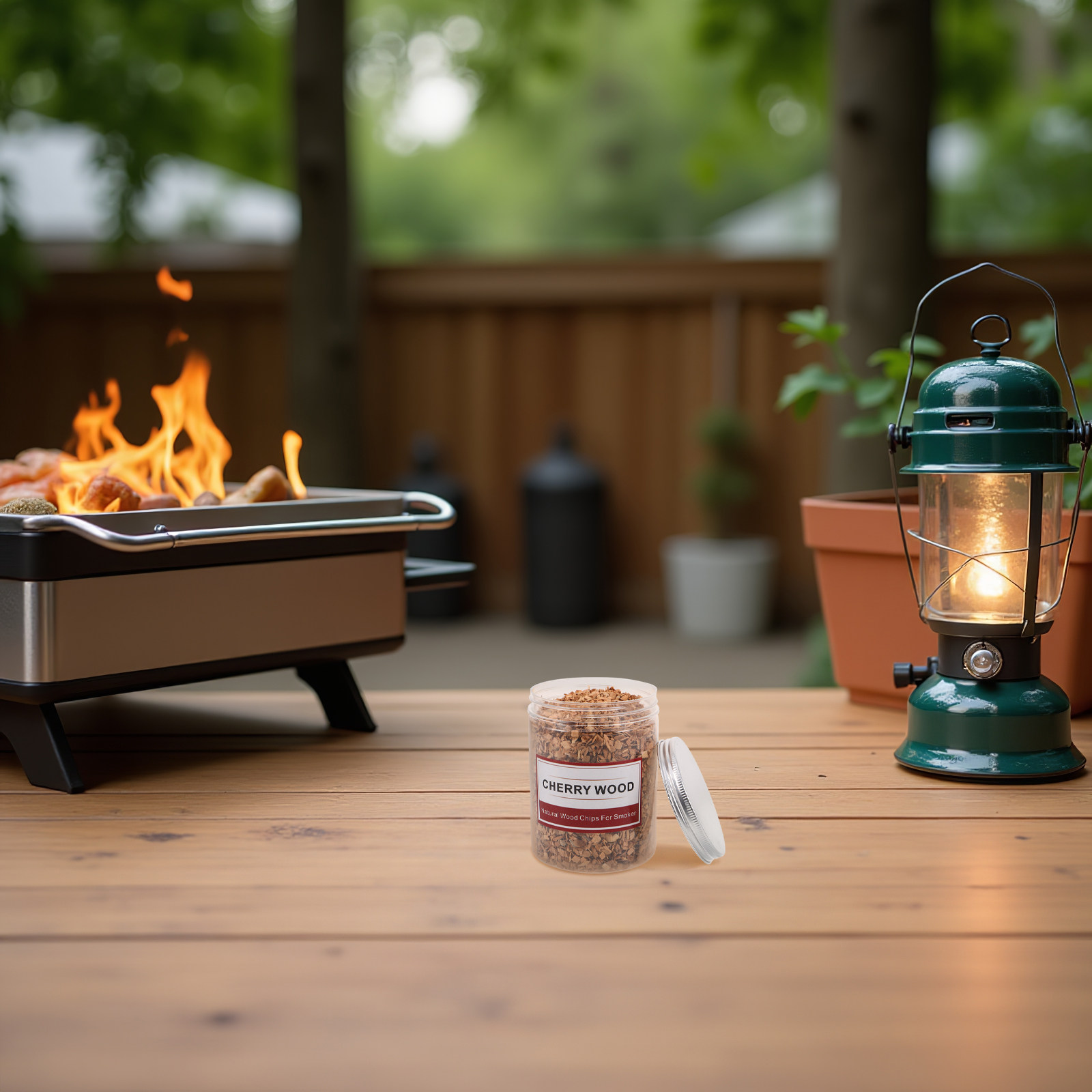 1 Box Cherry Smoking Wood Chip - Smoker Box Wood Chip review and price