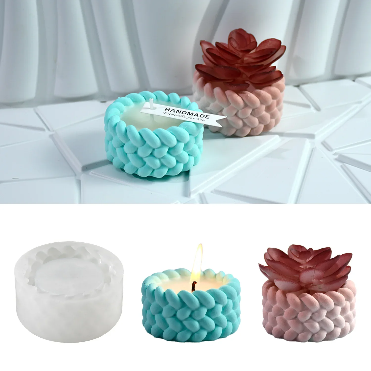 Hemp Rope Candle Cup Silicone  - Tagine Clay Pot review and price