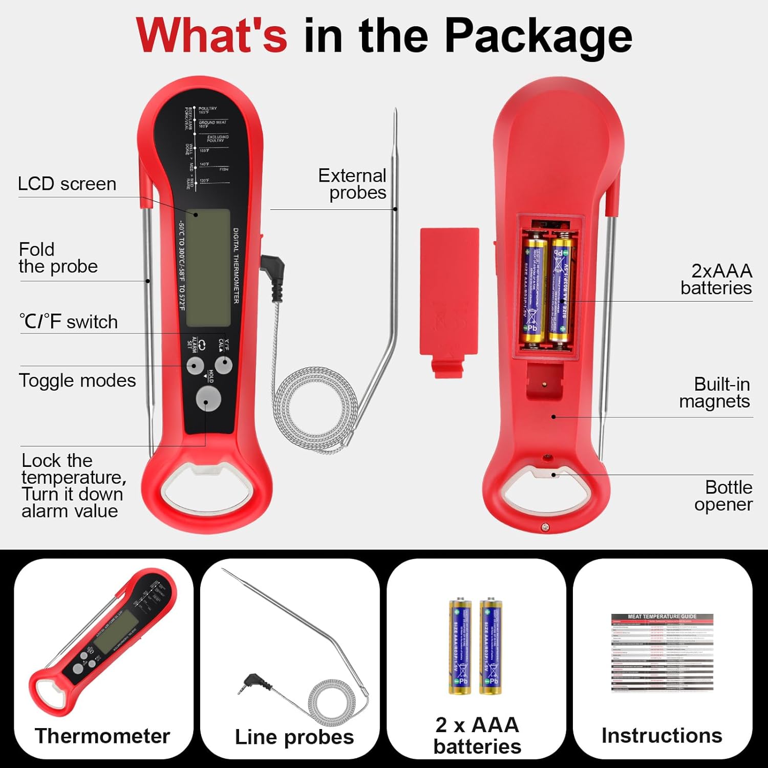 Long Cable Professional Meat T - Home Cooking Help review and price
