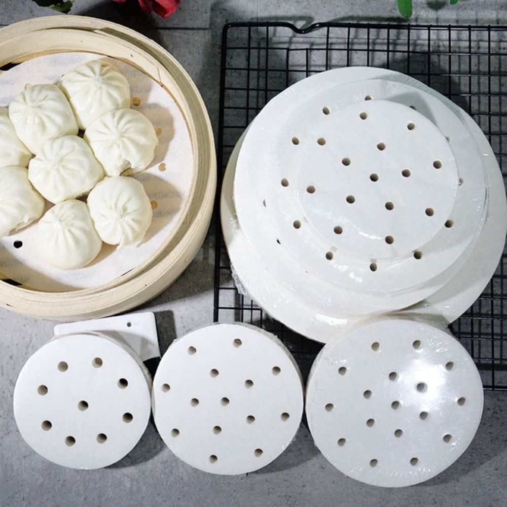 100Pcs Steamed Paper Steamed B - Home Cooking Help review and price